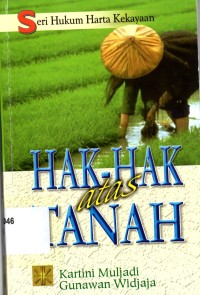 Image of Hak-Hak atas tanah : seri hukum harta kekayaan