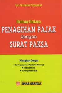 Image of Undang-Undang Penagihan Pajak dengan surat paksa